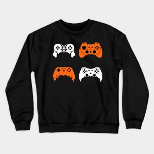 Halloween Gaming Controller Gamer Video Game Controller Crewneck Sweatshirt